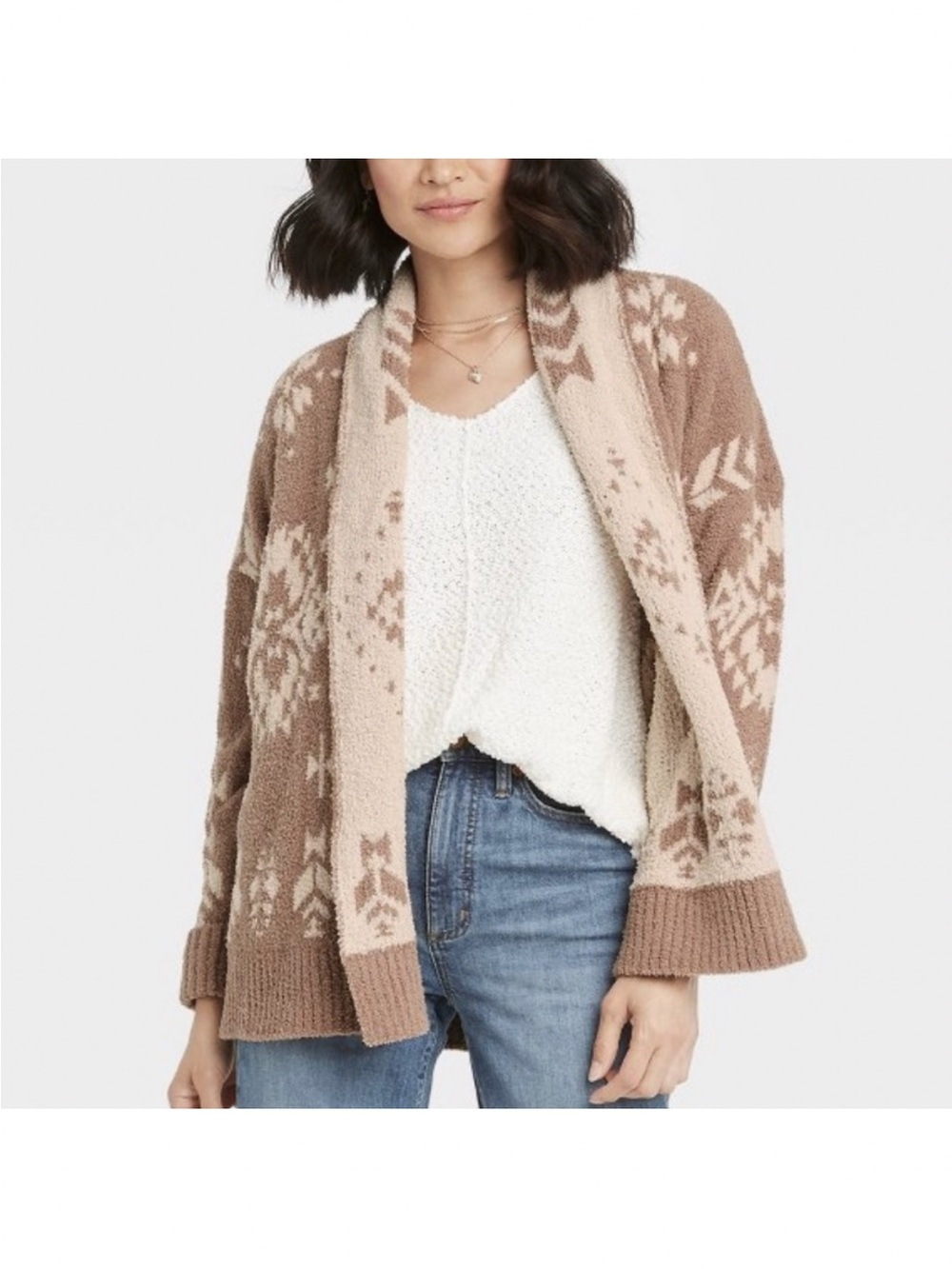 KNOX ROSE super soft open Nordic cardigan